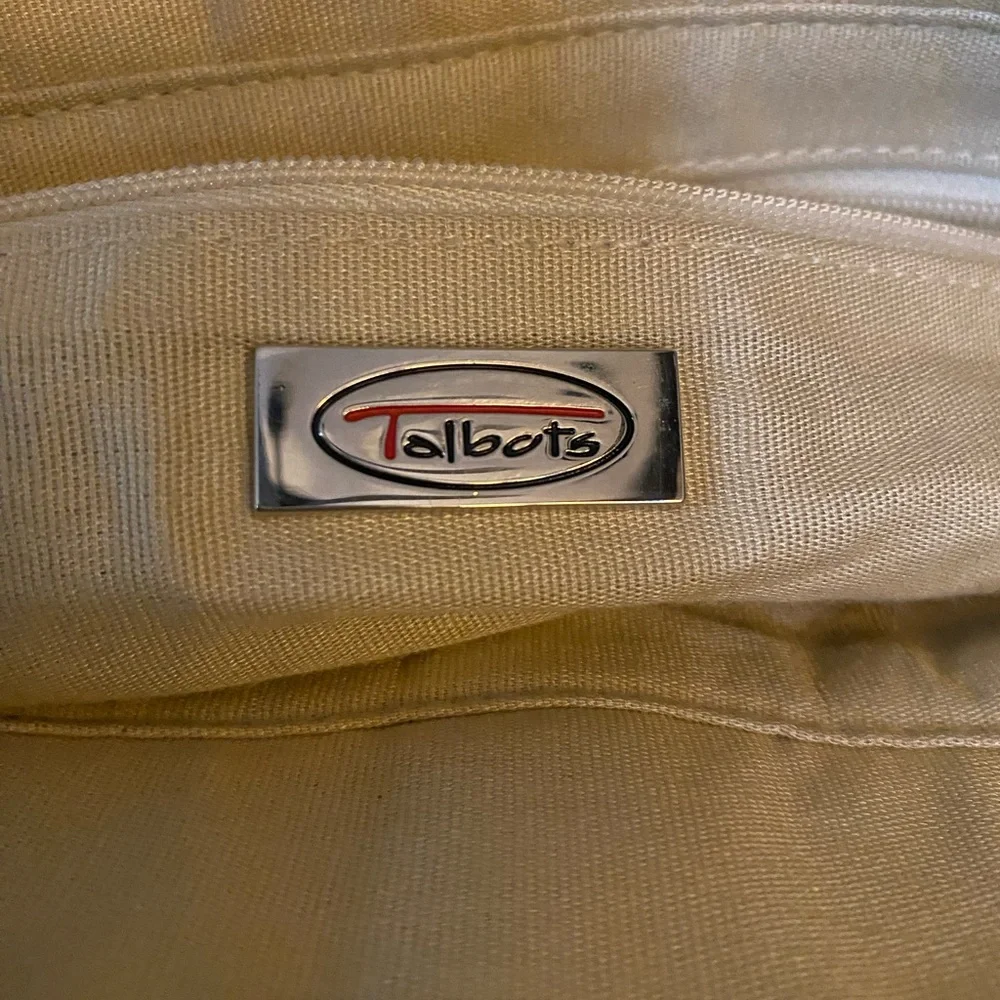 Talbots Canvas Tote with Zipper closure - Picture 4 of 12